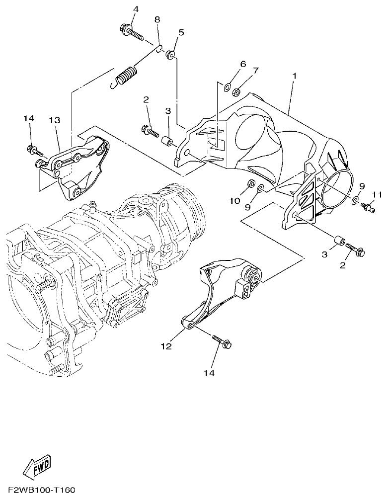 Yamaha VX18002019F4E7(F6G JET UNIT 3 parts diagram